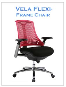 Vela Flexi-frame Mesh Chair | Ergonomic Chair | LIZO Singapore